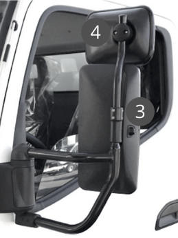 Wide-angle mirror system WewiSpick WWMB Mitsubishi FUSO Canter