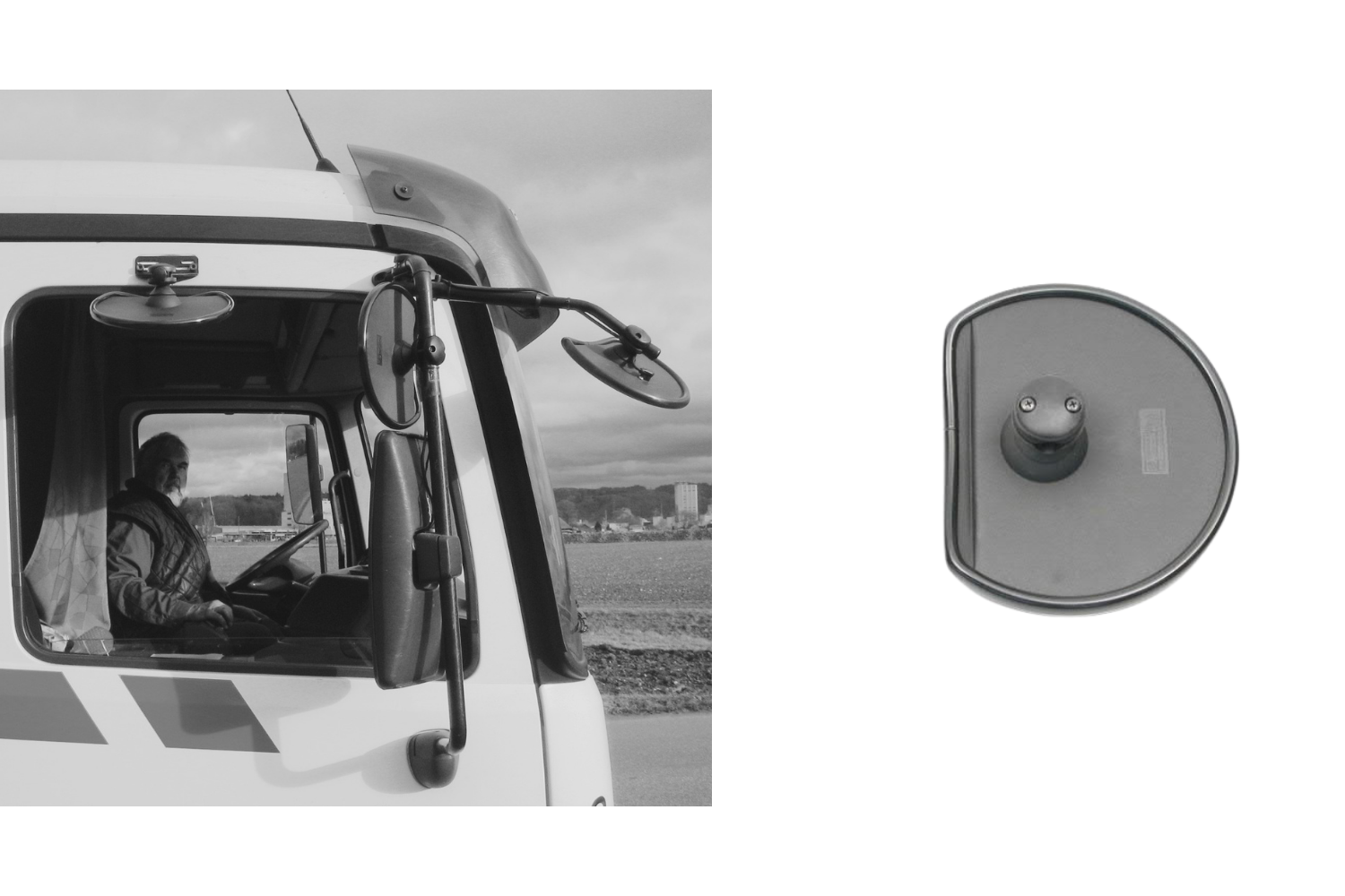 Blind spot mirrors TowiSpick - Blind spot mirror for trucks - Van blind  spot mirror - Blind spot rear view mirror - W. Blaser AG